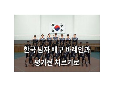 한국 남자 배구 바레인과 평가전 치르기로